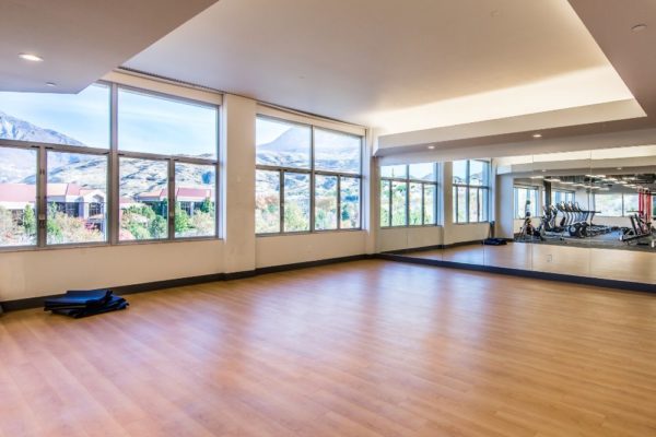 Yoga and dance studio in Qualtrics commercial office