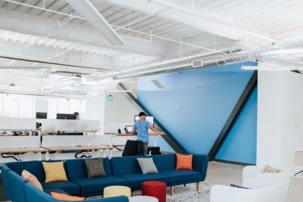 Colorful work environment in South Jordan commercial office space
