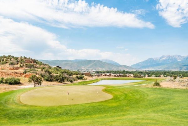 golf course near Heber, Utah home sold by selling agent Woodley Real Estate
