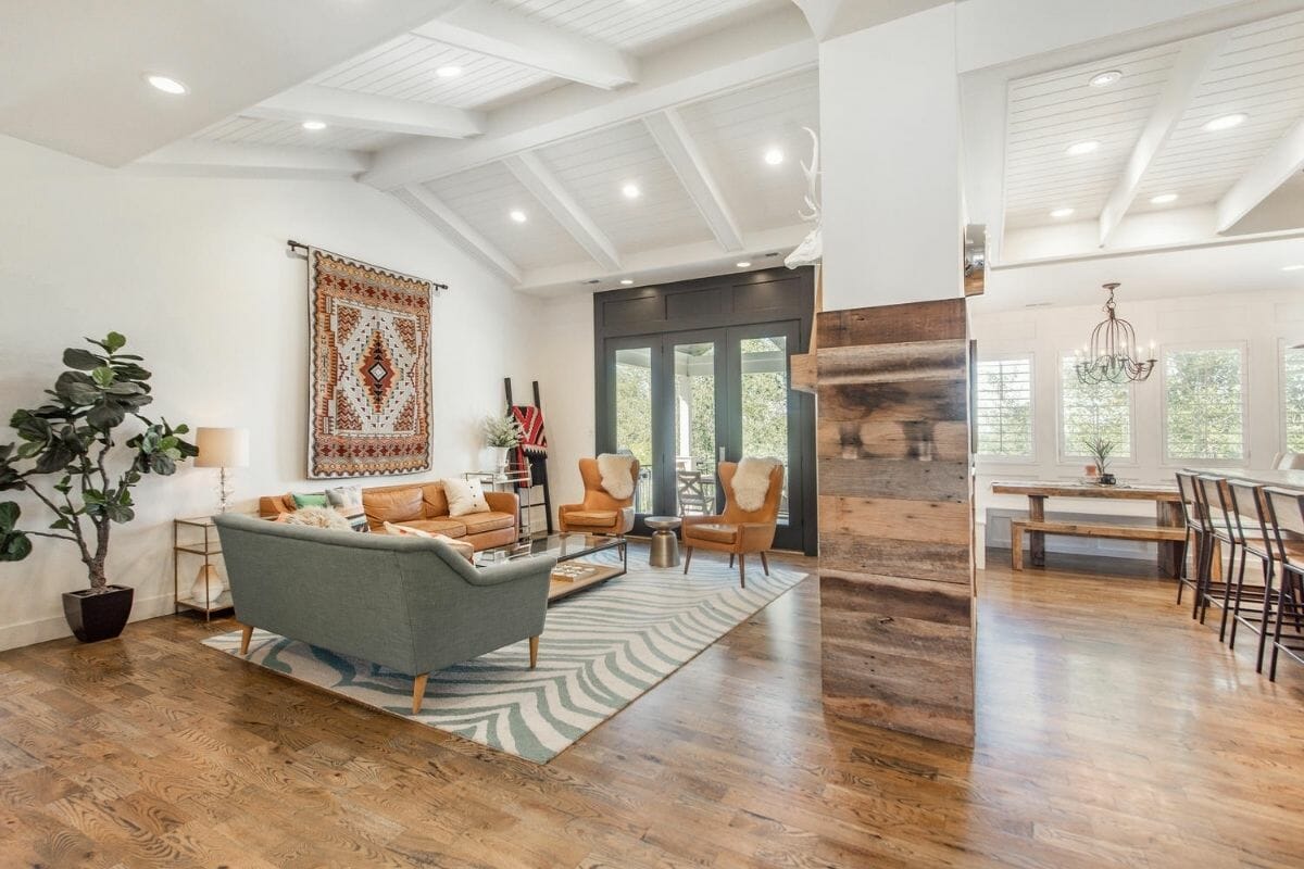 Modern boho style home in Utah sold by residential listing agents of Woodley Real Estate