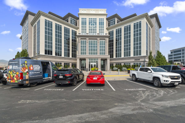 Cars Parked Outside of Allied Holdings Group Building | Commercial Real Estate Services in Lehi