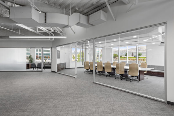 View of large conference room from the outside | Utah Commercial Real Estate
