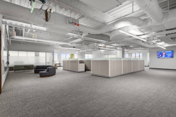 Open office space with a set of cubicles | Utah Commercial Real Estate