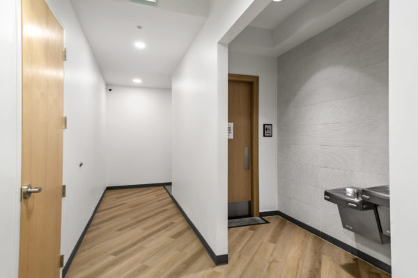 Entrance to in-office bathroom | Utah Commercial Real Estate